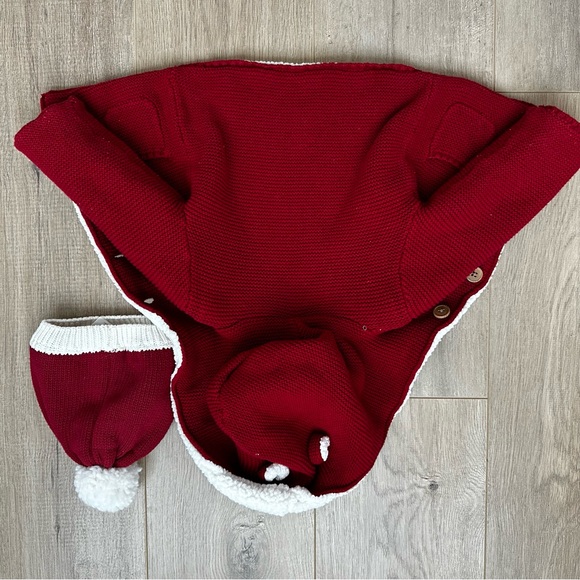 Red Hooded Jacket and Merry Hat Set - Picture 6 of 6